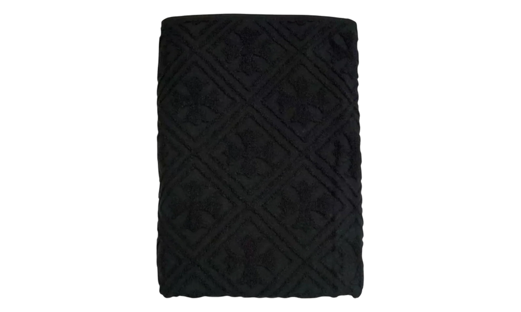 Plus Jacquard Bath Towel "Black" CHRM1034