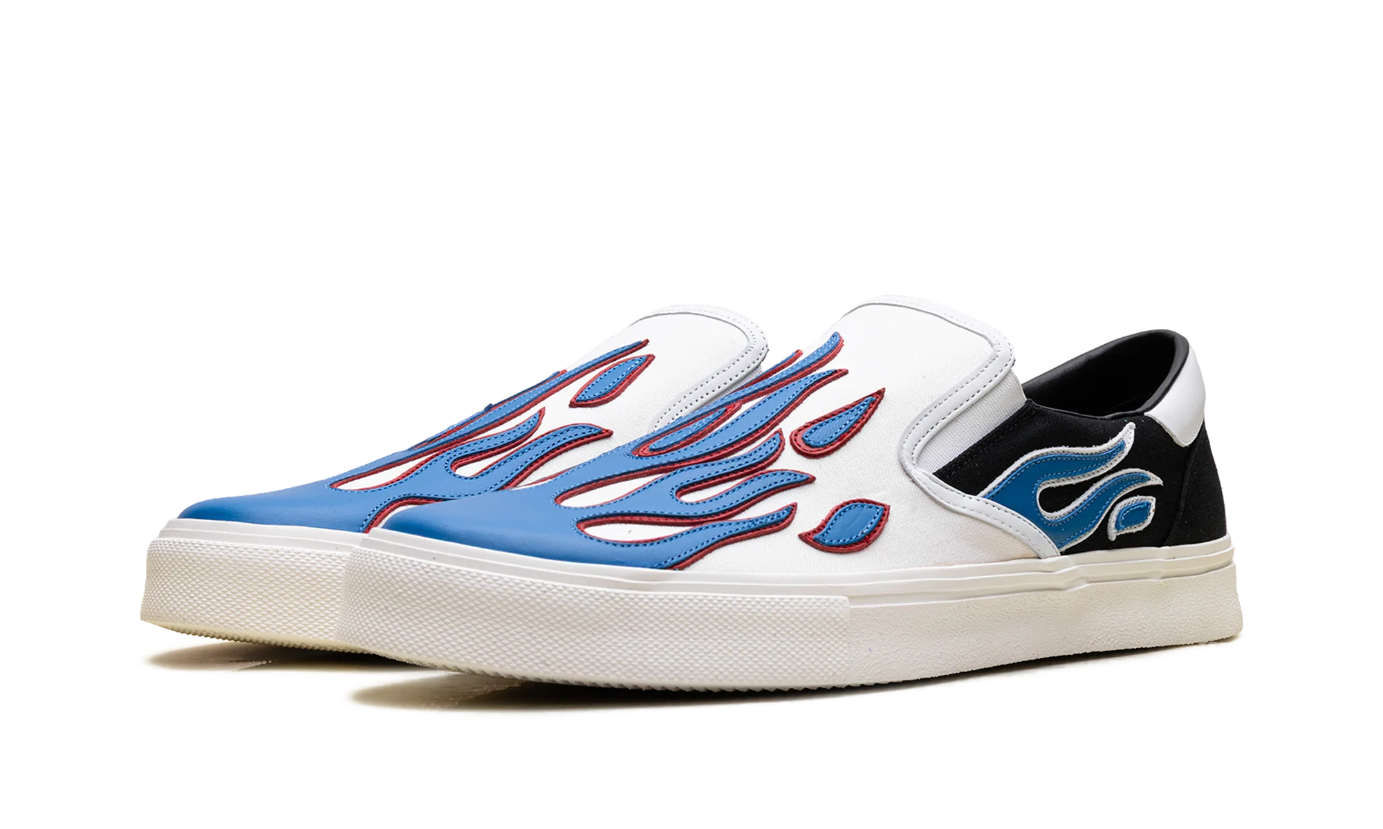 Slip On Sneakers "Flame - Black White Blue" S0F23149CL BWB