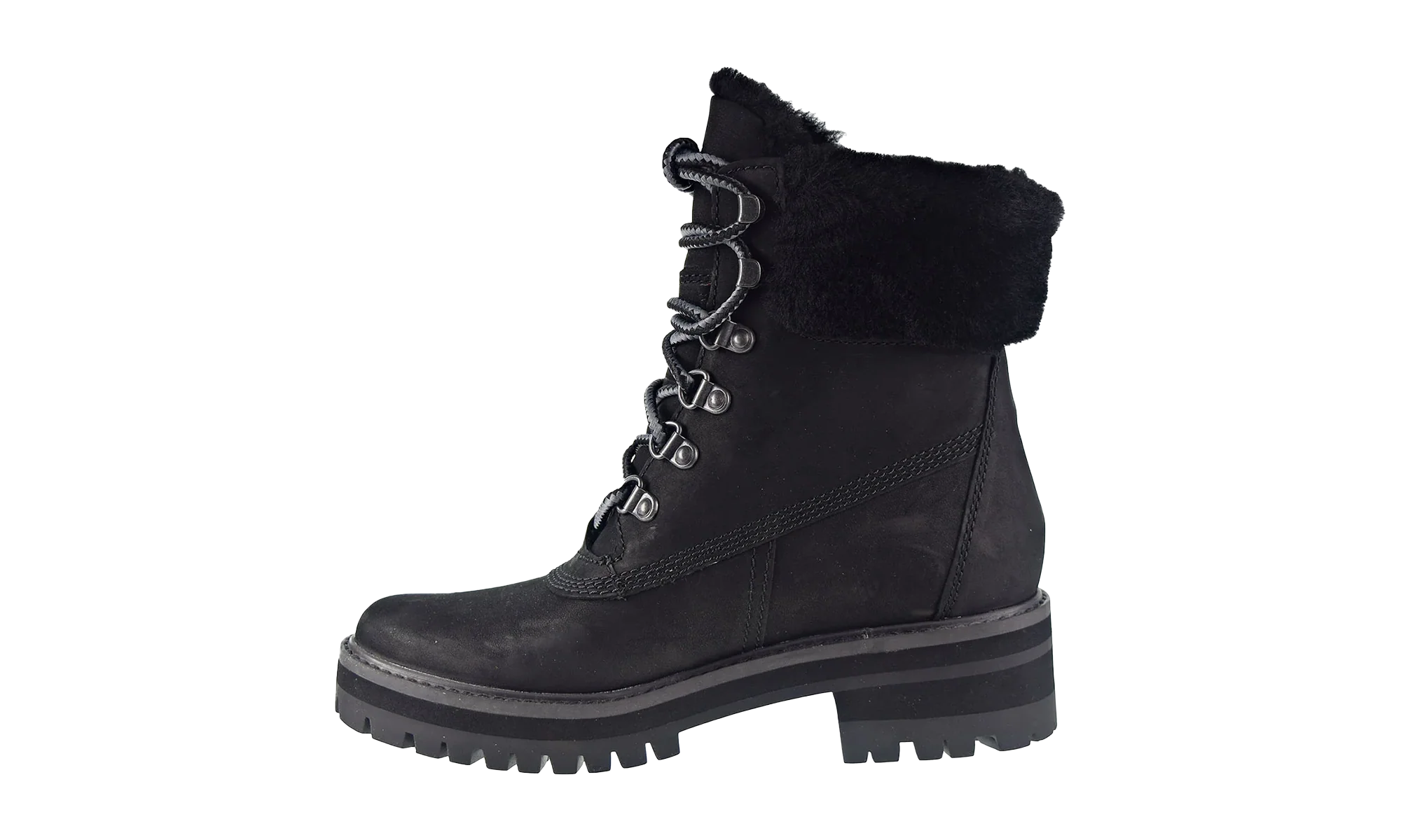 Courmayeur Valley 6 Inch Shearling Waterproof Boots WMNS "Black Nubuck" TB0A2947