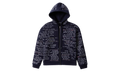 Scripture Zip Up Hoodie "Navy Blue" T80KIAW8