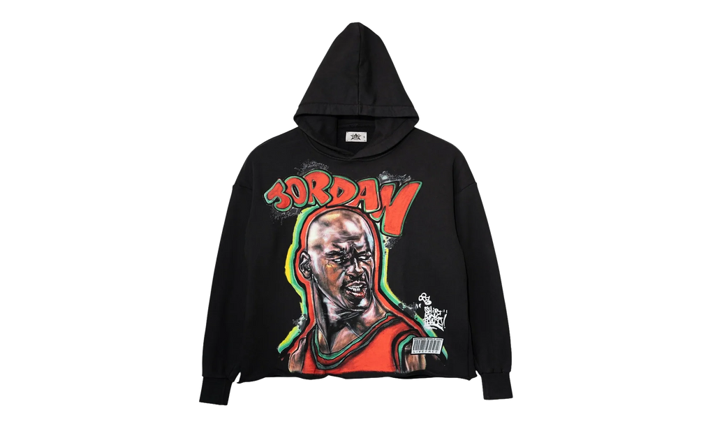 King Phade X Jordan Hoodie "Black / Multicolor" BAR10