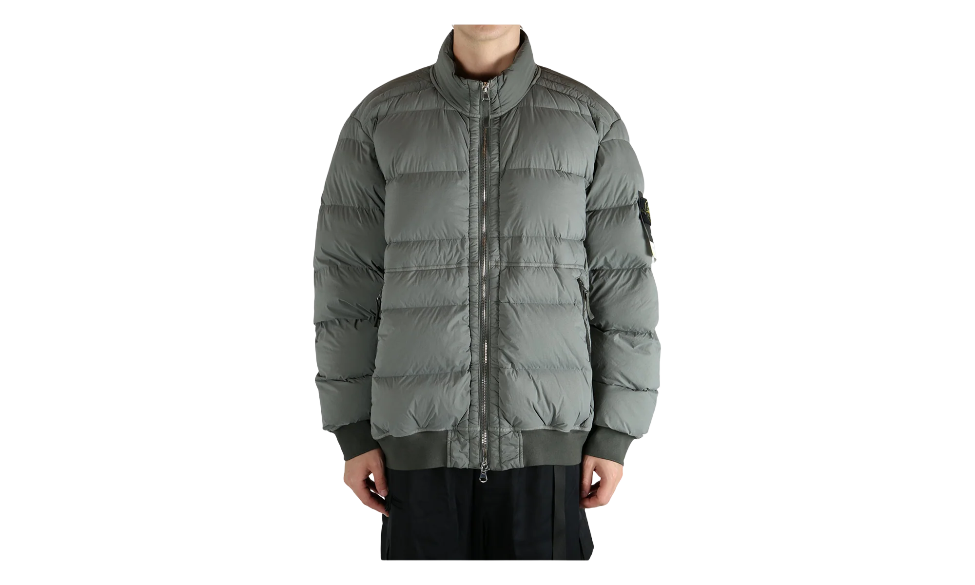 Urban Puffer Bomber Jacket "Cement" 4100039 S0028 V006B