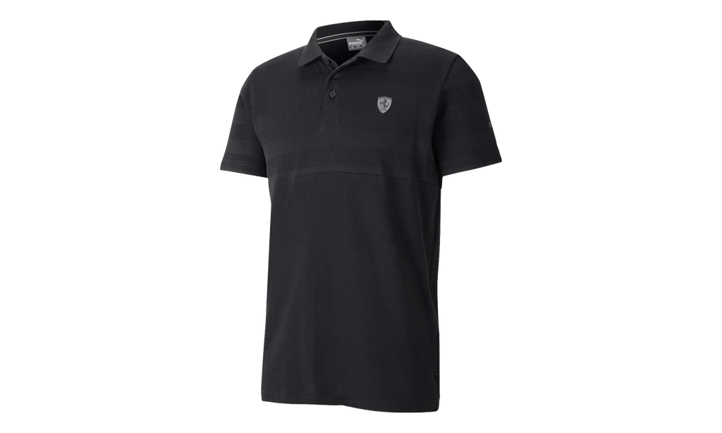 Scuderia Ferrari Striped Polo "Black" 596123 01