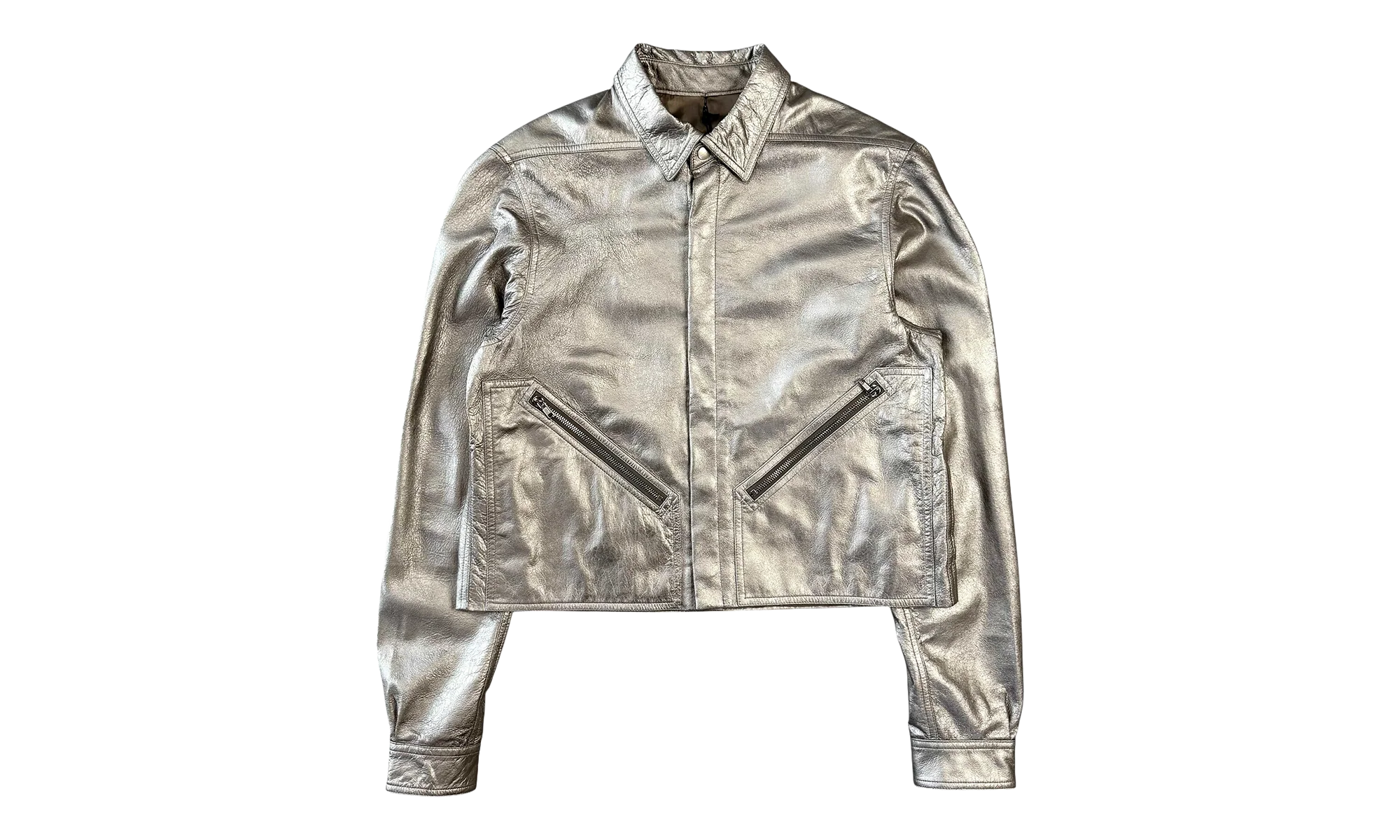 Tour Alice Lamb Leather Jacket "Gunmetal (Hollywood S/S25)" RU01E5742 LBAM 68
