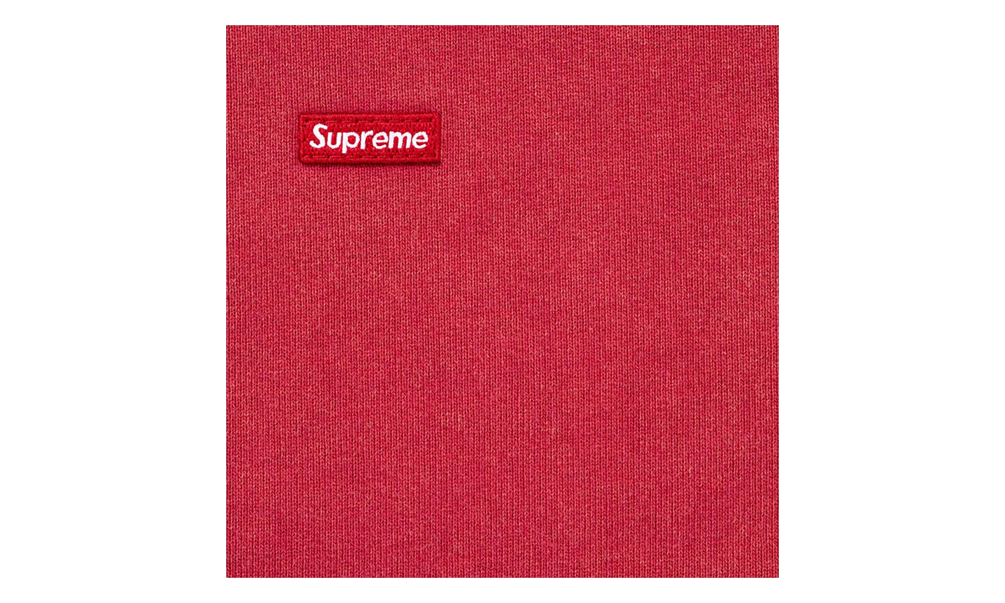 Small Box Zip Up Hooded Sweatshirt "SS26 - dark red" SU27351