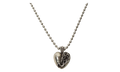 Las Vegas exclusive heart pendant with ball chain "Silver" CHRM1136