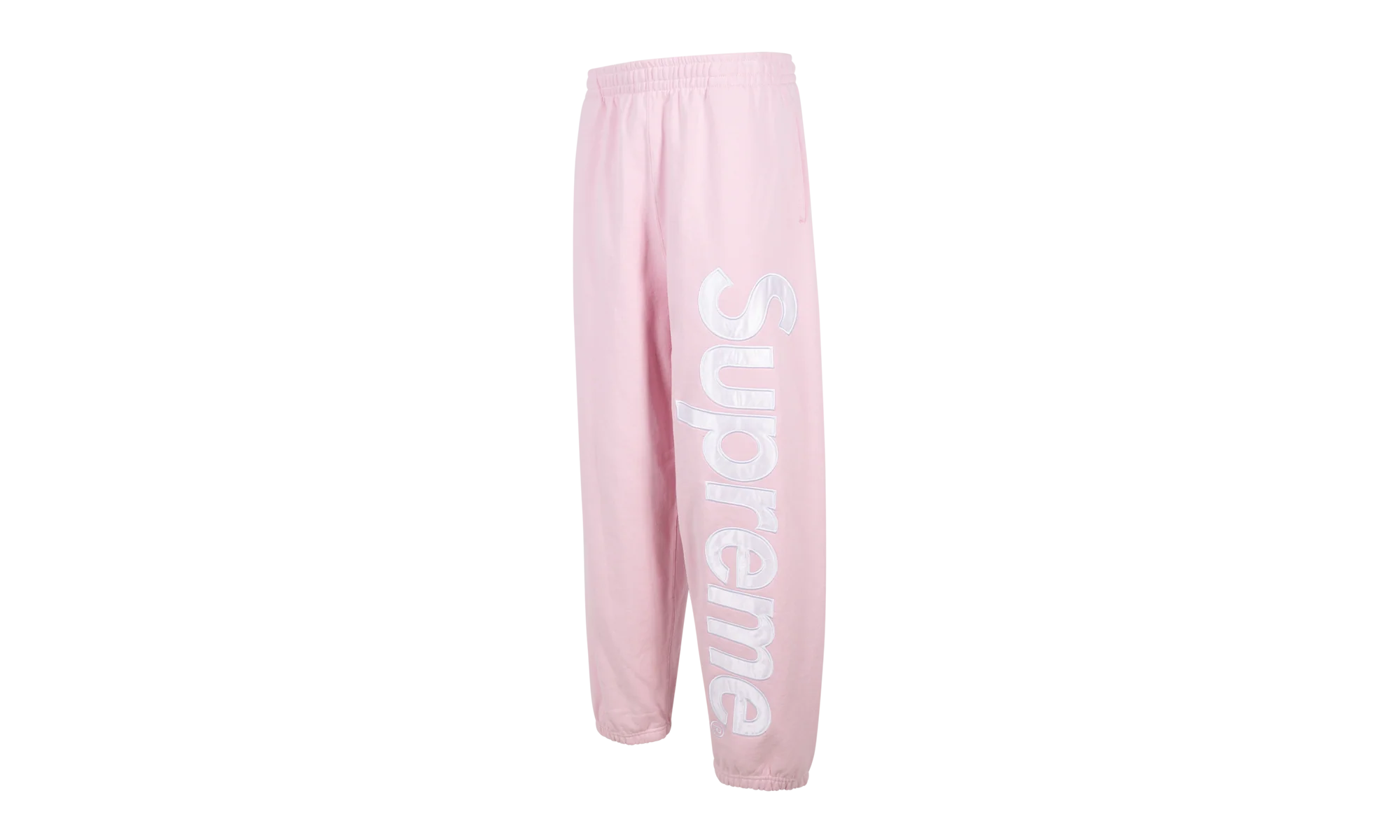 Satin Appliqué Sweatpant "FW23 - Light Pink" SU100084