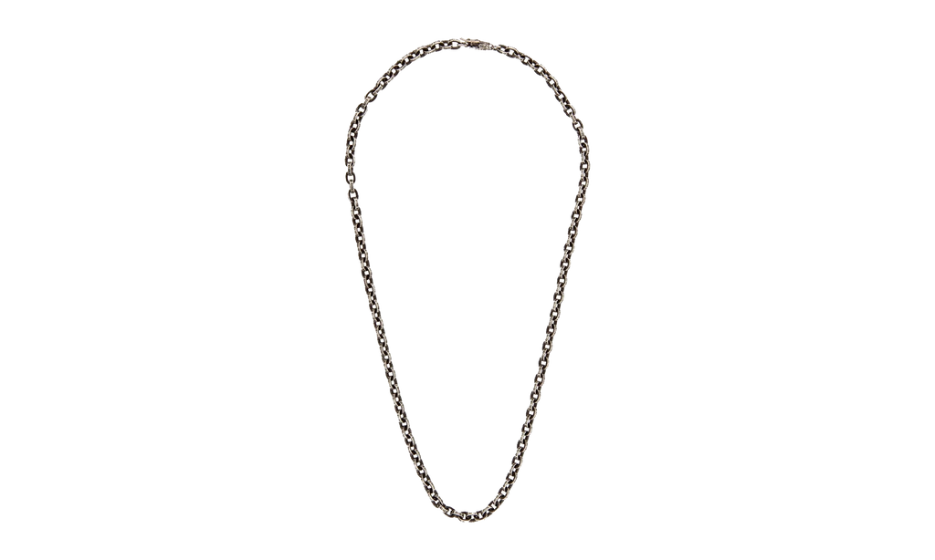 16" Paper Chain Necklace "Silver" CHRM1175