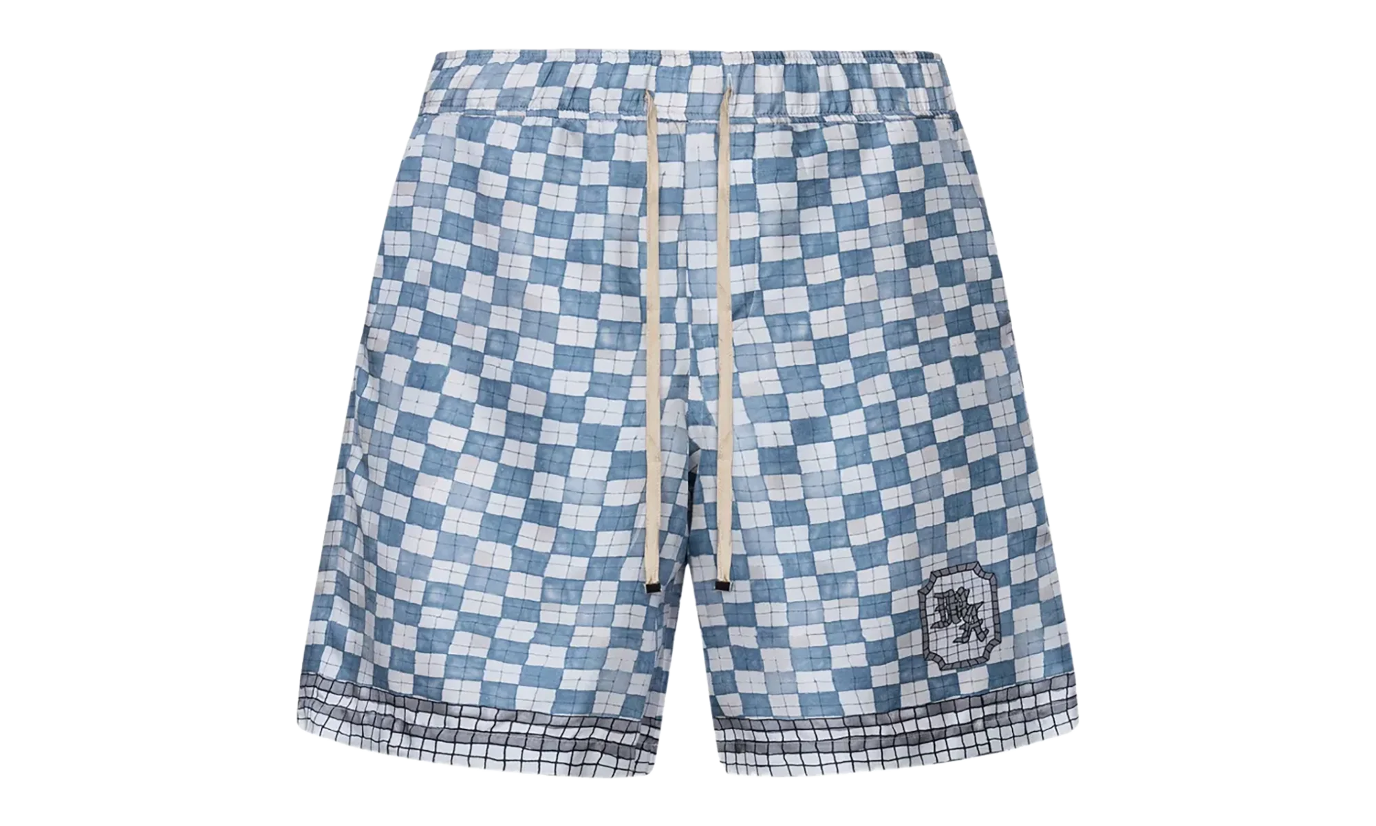 MA Checkered Shorts "Steel" AMBMSO1037 396