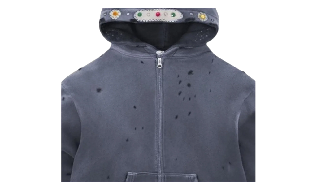 Sapphire Zip Up Hoodie "Grey" BS98
