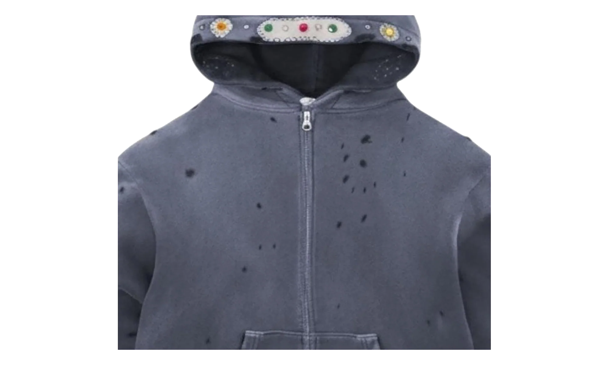 Sapphire Zip Up Hoodie "Grey" BS98