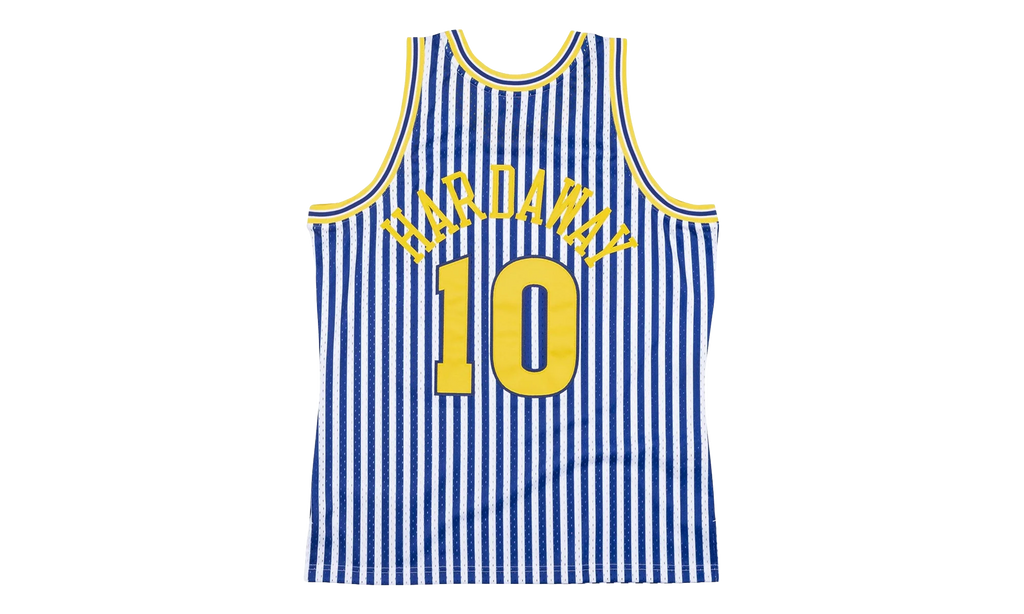 NBA Tim Hardaway Striped Swingman Jersey "1990 Golden State Warriors" SMJYBW19047 GSWPTNY90THA