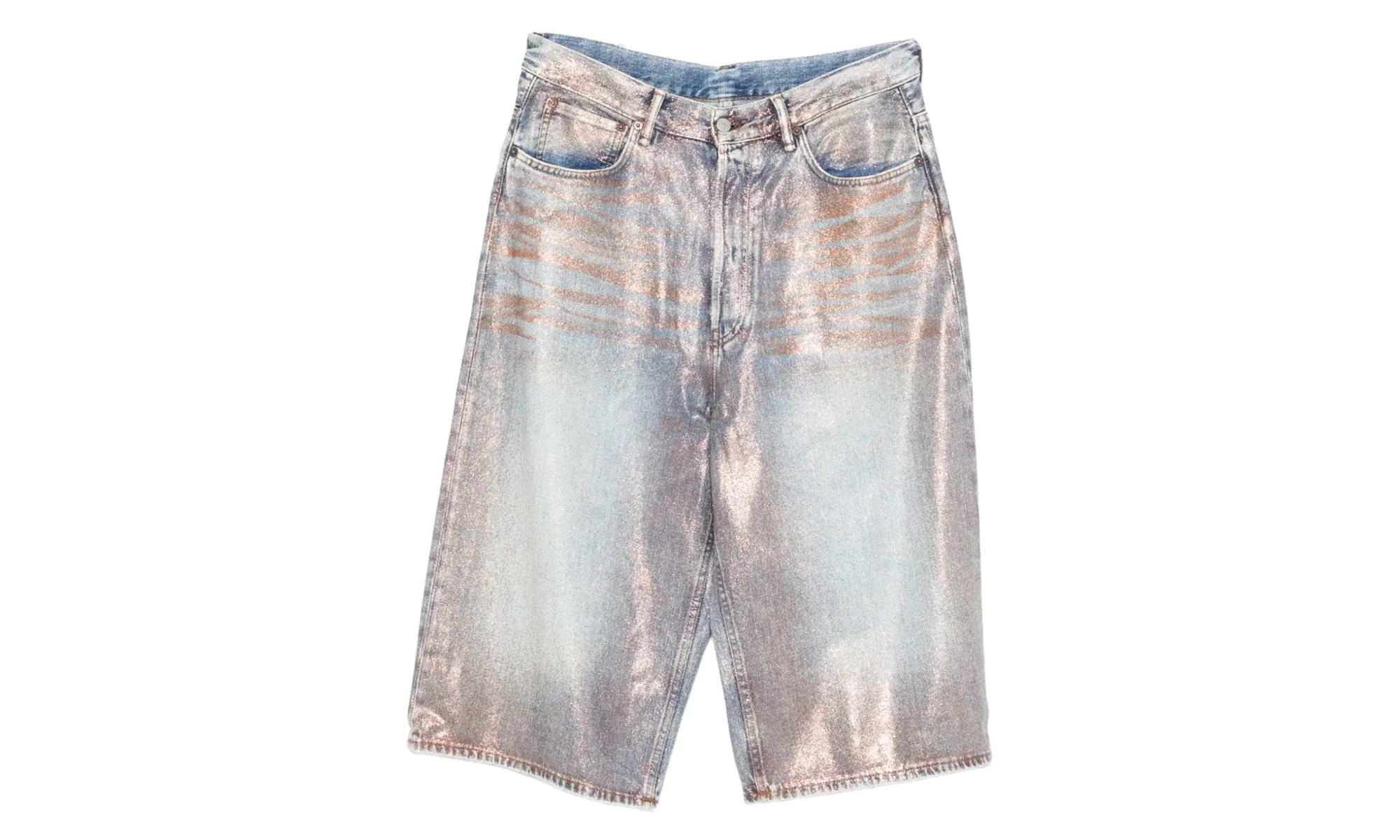 Glitter Denim Shorts "Blue" CE0075CP1