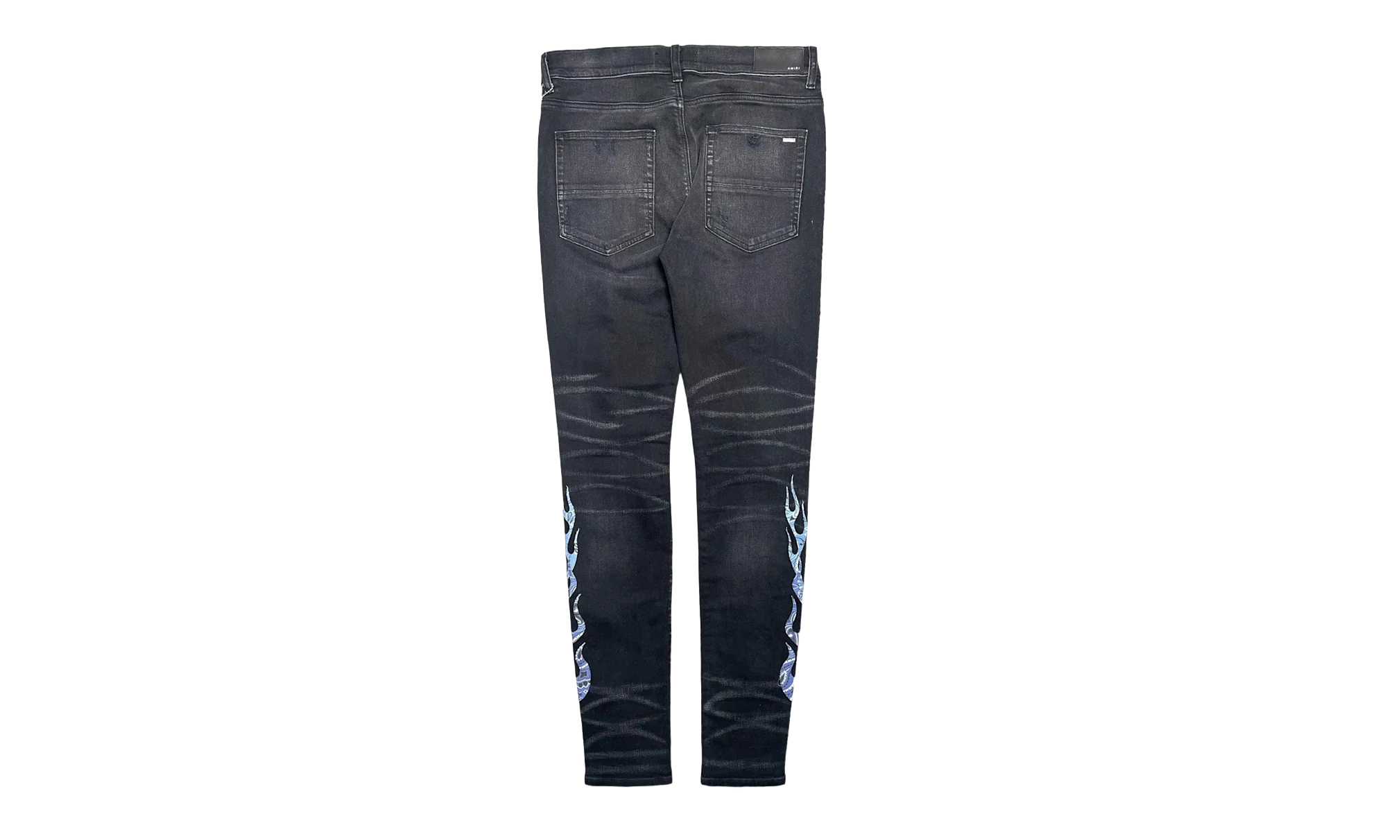 Bandana Flame Patch Jeans Aged "Black Multi" PS22MDS192 028