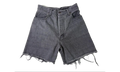 Crossed Denim Shorts "Black" 963279