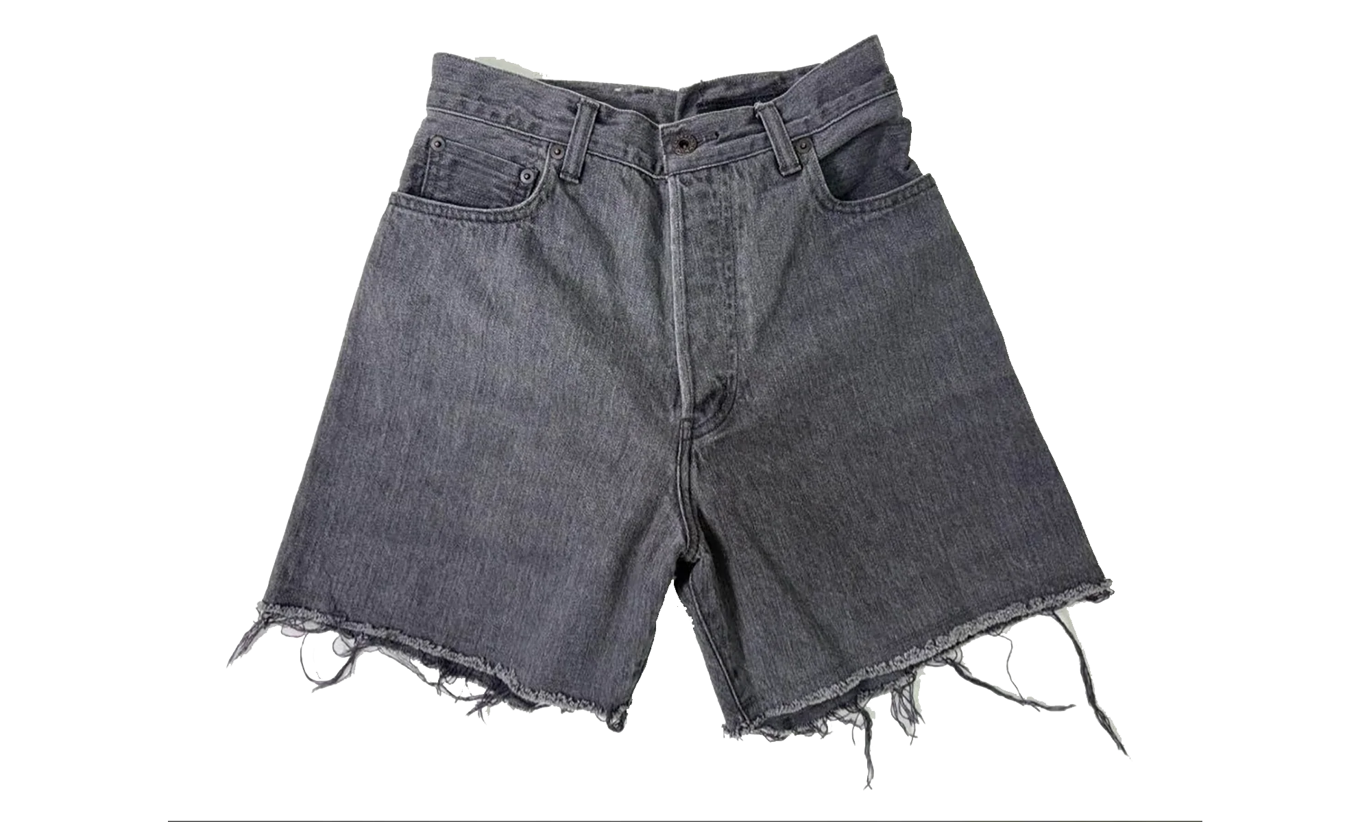 Crossed Denim Shorts "Black" 963279