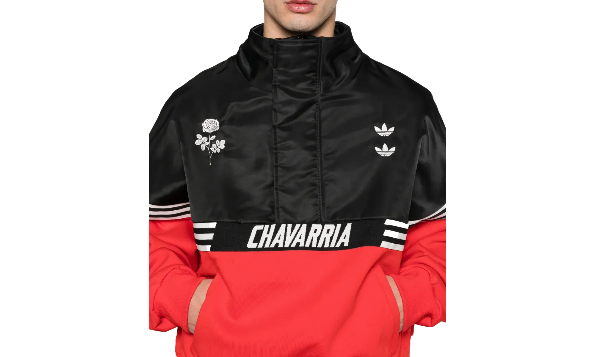 Chavarria Half Zip JACKET "Black / Red" KD9360