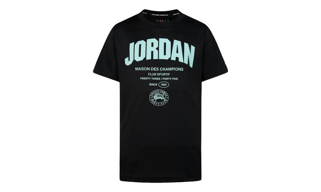 Air Jordan Dri-Fit Des Champions T-Shirt GS "Black" 95D312 023