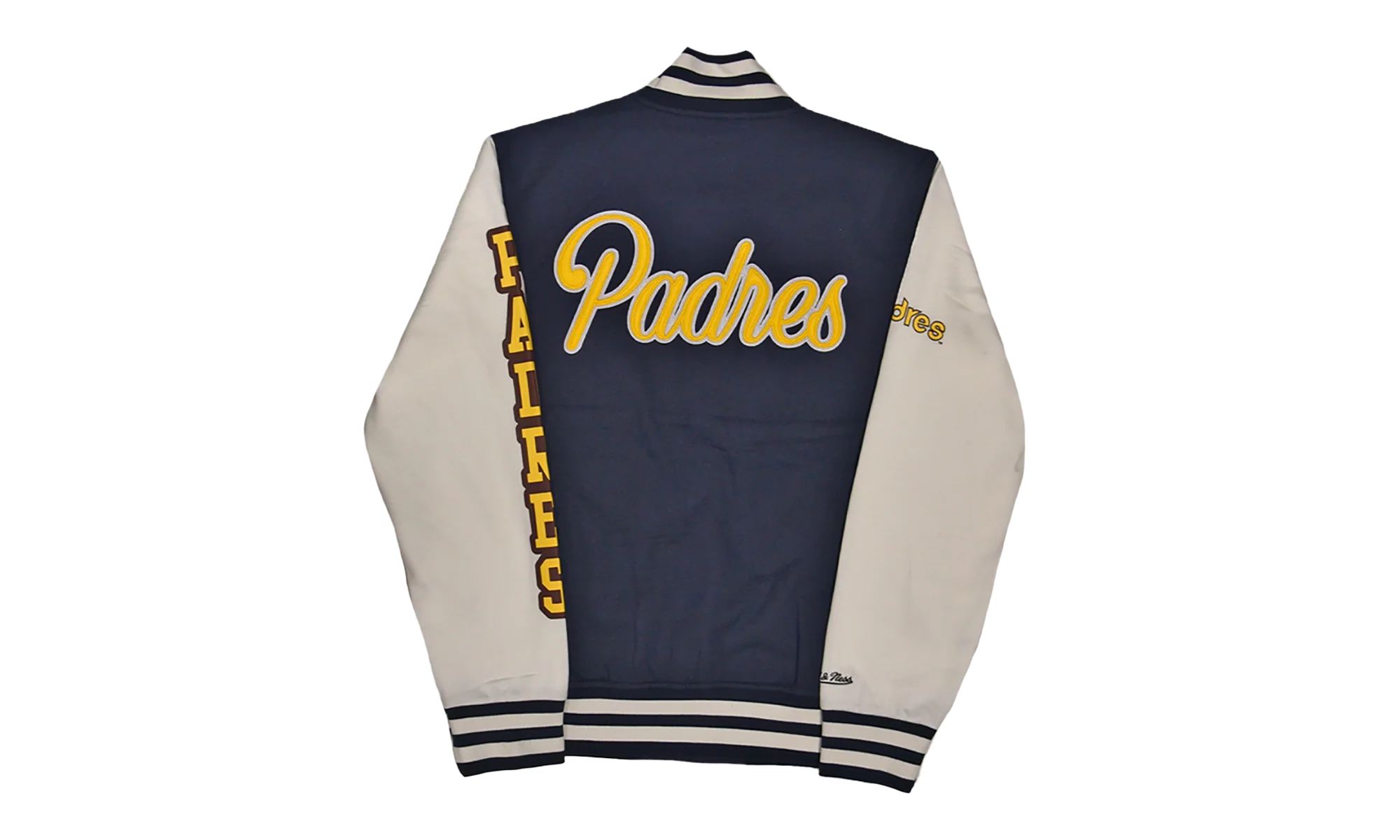 MLB Washed Fleece Varsity Jacket "San Diego Padres - White" JK9077 SDPWHIT