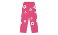 Rhinestone Cotton Wreath Sweatpants "Pink" DT515