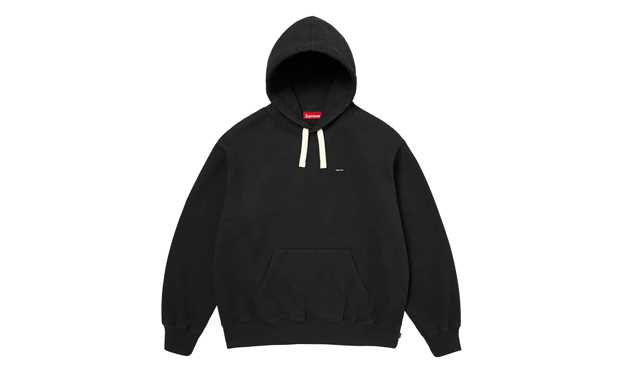 Small Box Drawcord Hoodie "SS26 - Black" SU27269