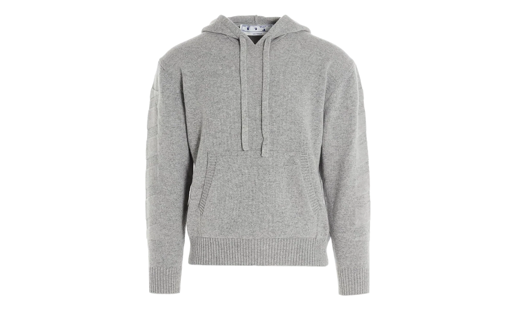 Arrow Cashmere Hoodie "Grey" OMHA097F20KNI0010900