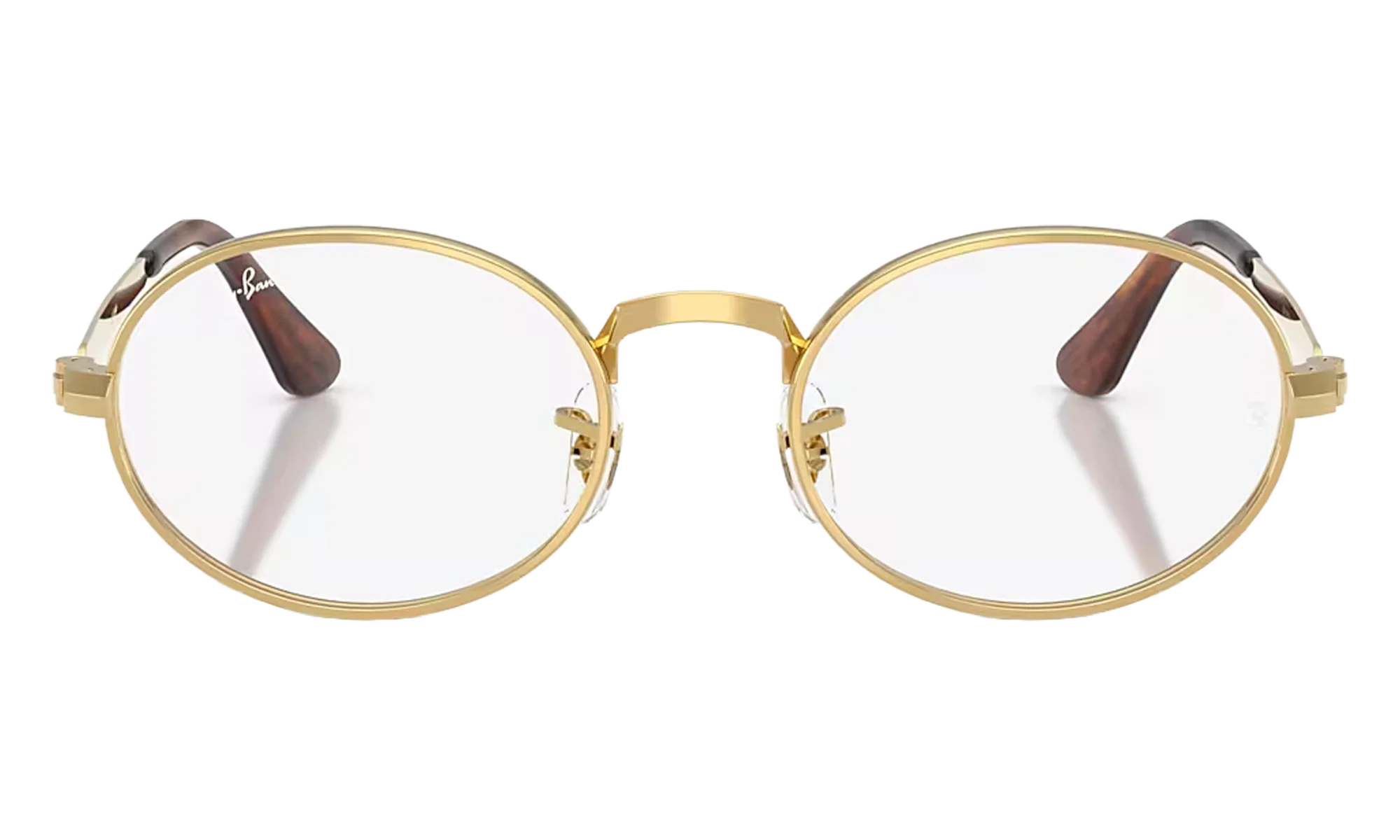 A$AP Rocky Rimless Round Sunglasses "Polished Arista Gold Demo Lens" RB3931V 2500