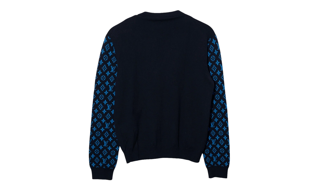 Monogram Mix Cashmere Crewneck "Navy" 1AATLQ