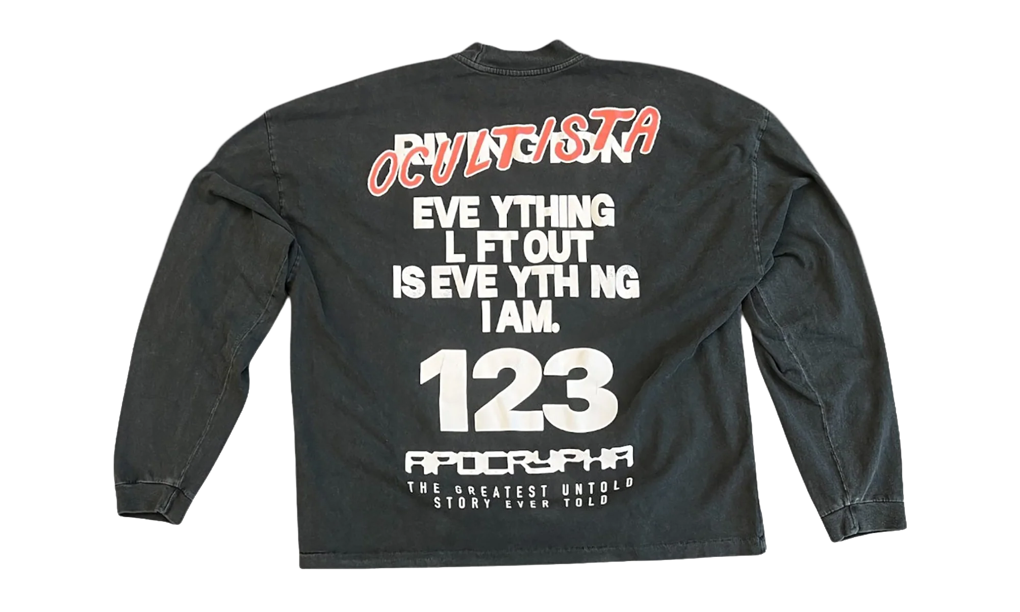 Occultista Vintage Long-Sleeve T-Shirt "Vintage Black" OCCT LS08