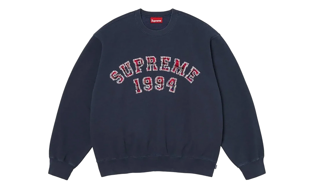 Plaid Arc Crewneck "SS26 - Navy" SU27409