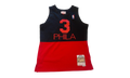 NBA Allen Iverson Reload 2.0 Swingman Jersey "2003 Philadelphia 76ers - Black / Red" SMJYGS20112 P76BKRD03AIV