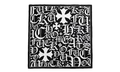 FU Scarf "Black / White" CHRM0802