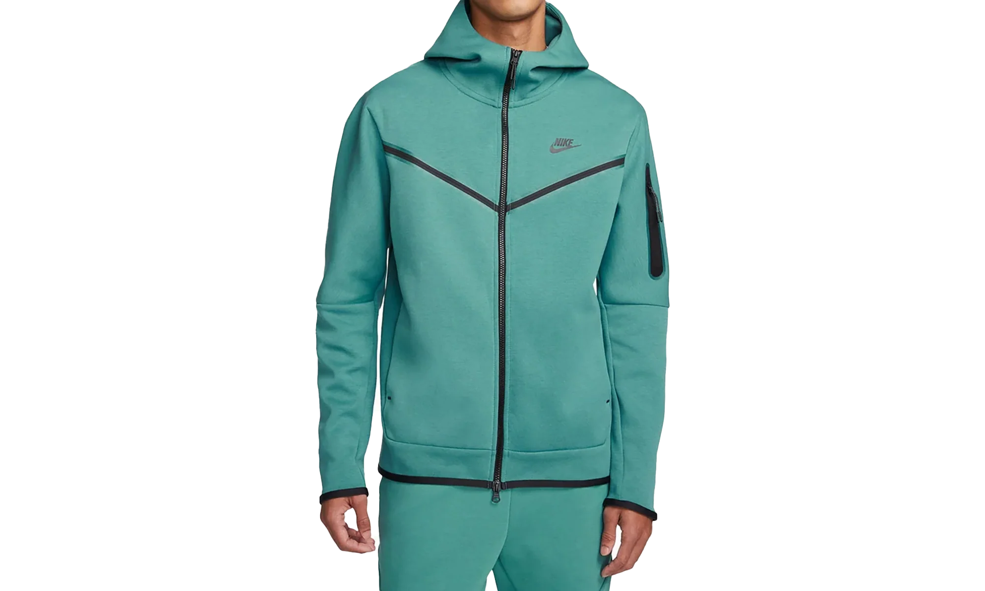 Sportswear Tech Fleece Full‑Zip Hoodie "Mineral Teal" CU4489 381