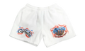 Corteiz x Barriers Shorts "White - USA Tour Exclusive" BAR46