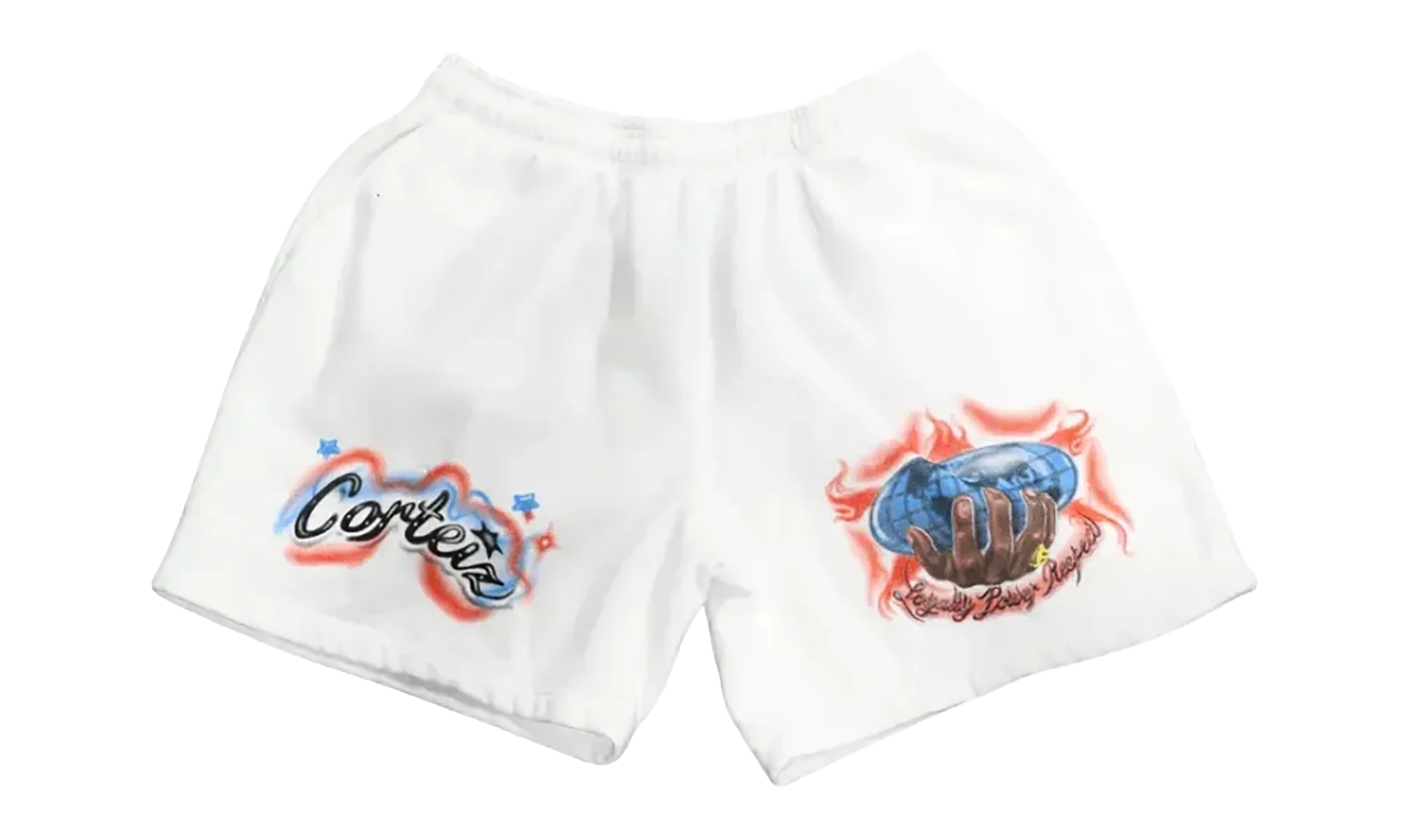 Corteiz x Barriers Shorts "White - USA Tour Exclusive" BAR46