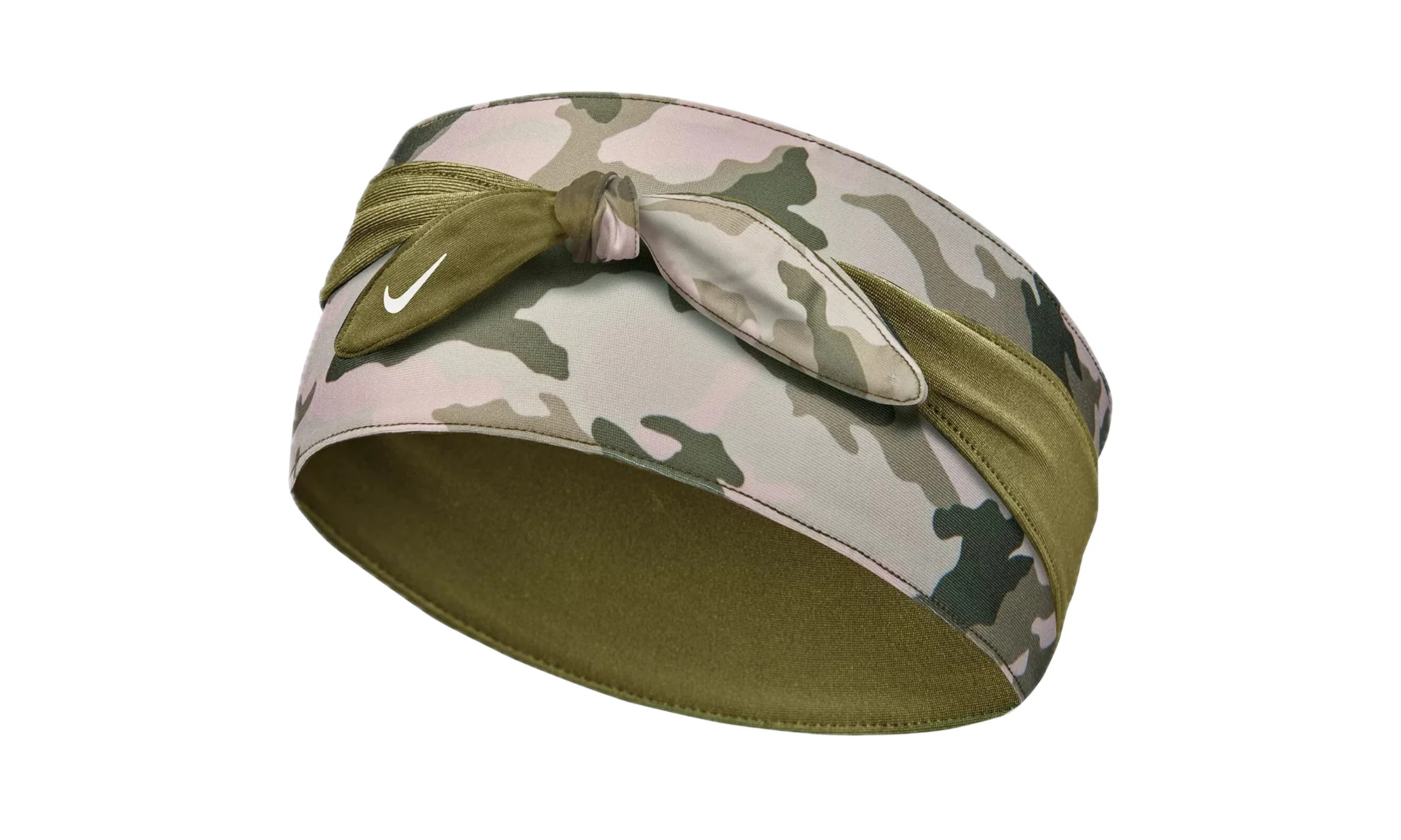 BANDANA HEAD TIE REVERSIBLE "Printed Stone / Olive Flak / White" N.000.2750.978