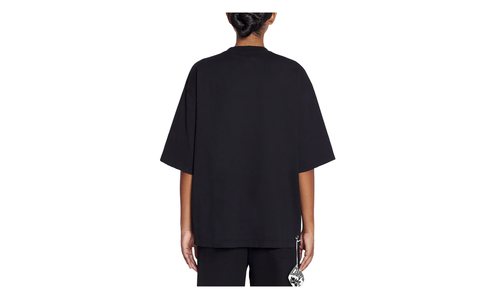 PRINTED OVERSIZED TEE "Black" RU TS0026 J120 P24 10