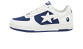 A Bathing Ape Bape Sta Low "#6 White Navy" 001FWK801306M NVY