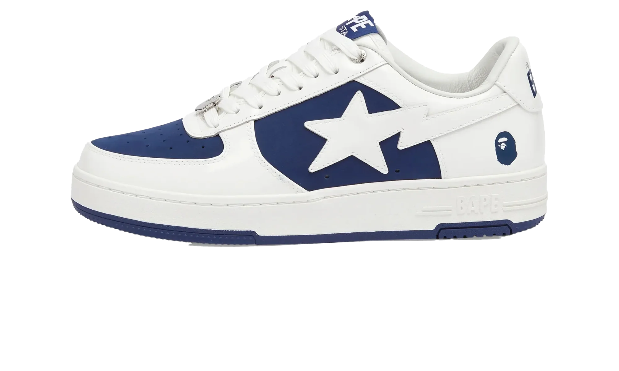 A Bathing Ape Bape Sta Low "#6 White Navy" 001FWK801306M NVY