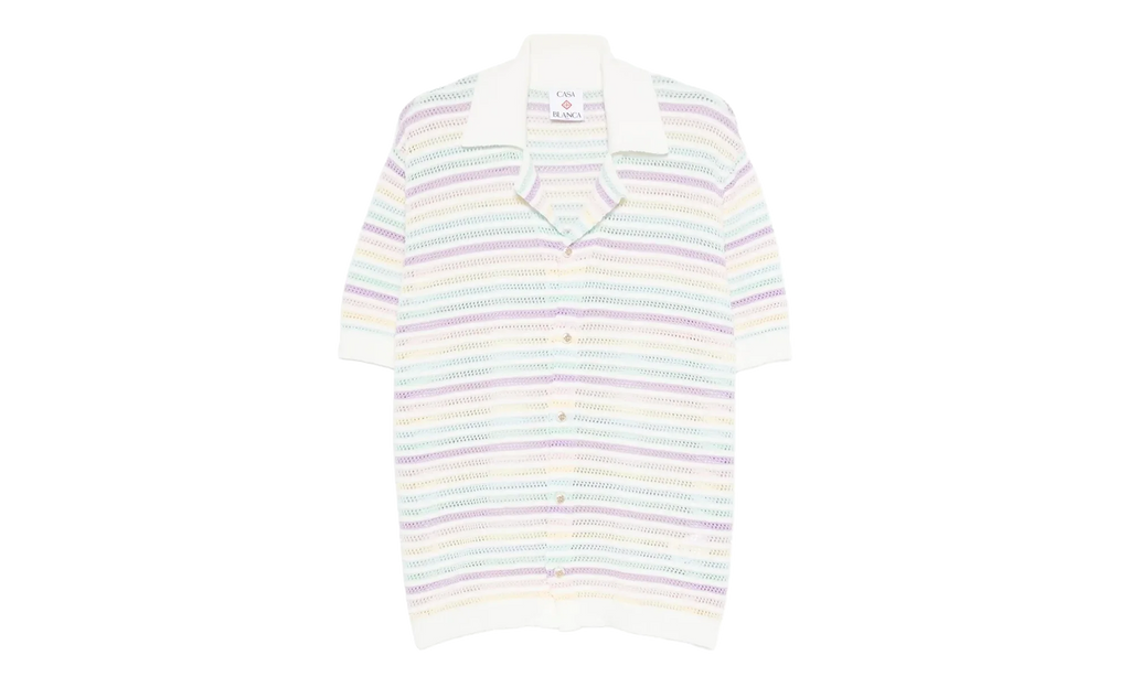 Flower Crochet Polo "Multicolor" M AW25 KW 1097 01 MULT