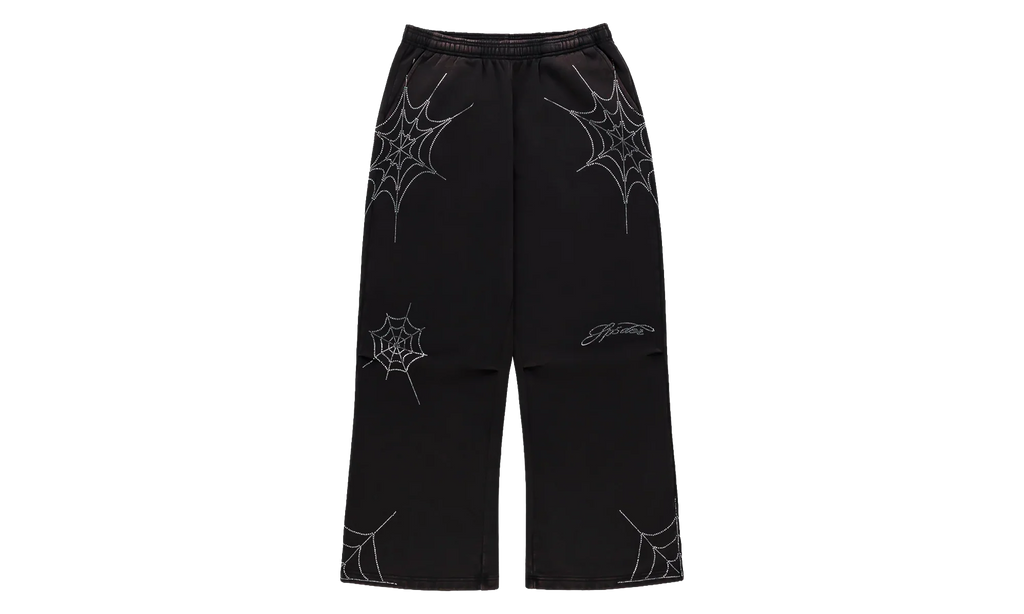 Rhinestone We Zip Sweatpants "Black" SP5der395