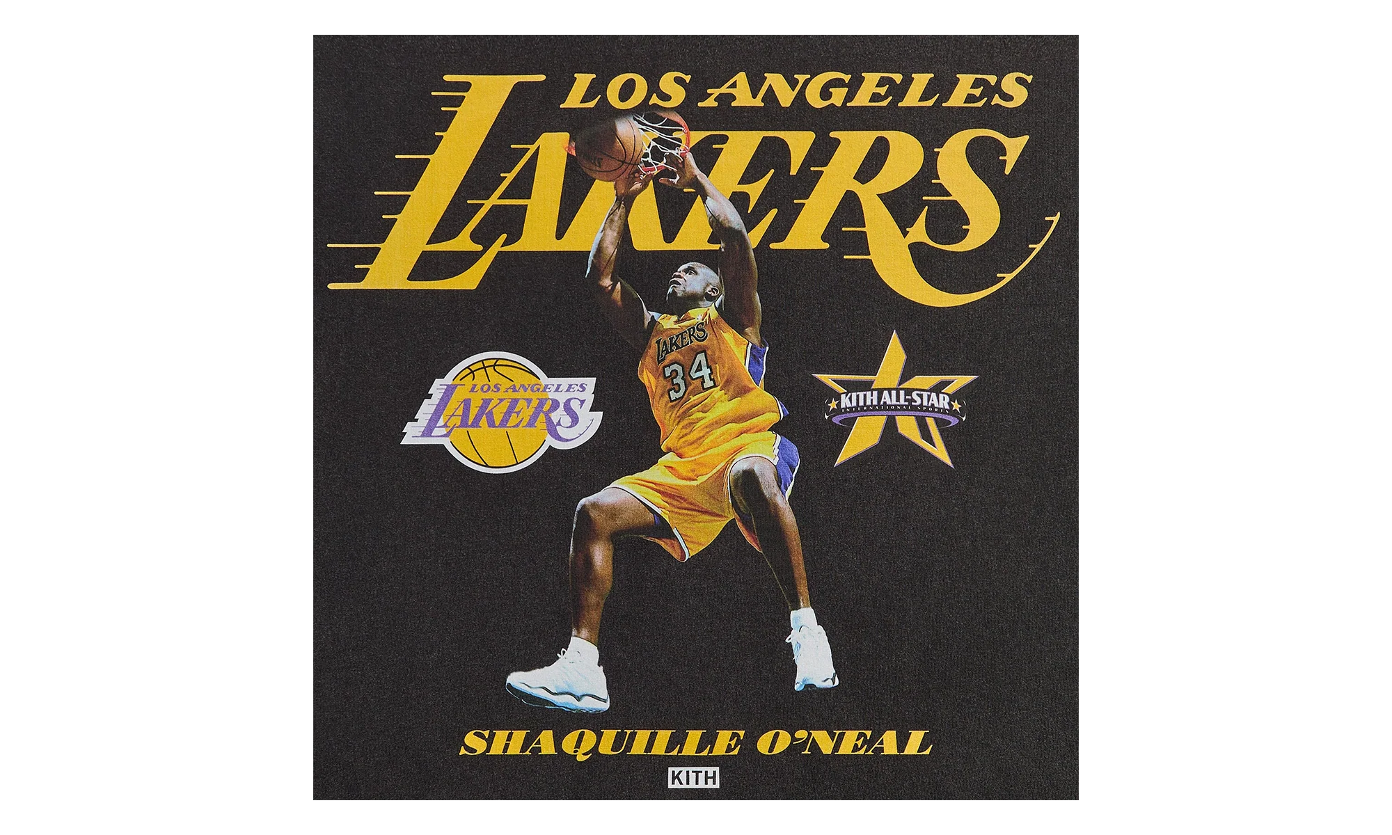 NBA All-Star Los Angeles Lakers Shaquille O'Neal "Black" KHM034948 001