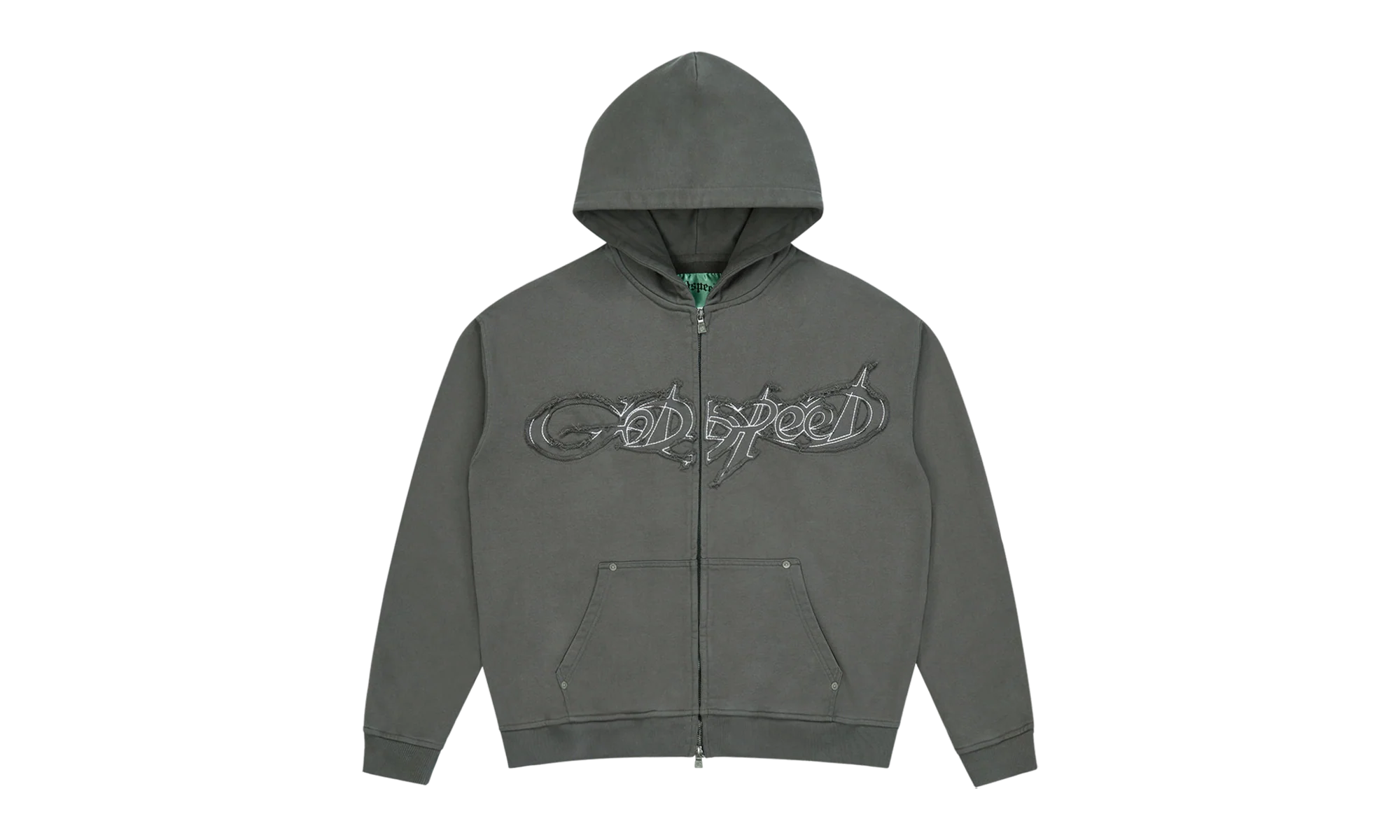 Raw Import Zip Up Hoodie "Grey" 10079159