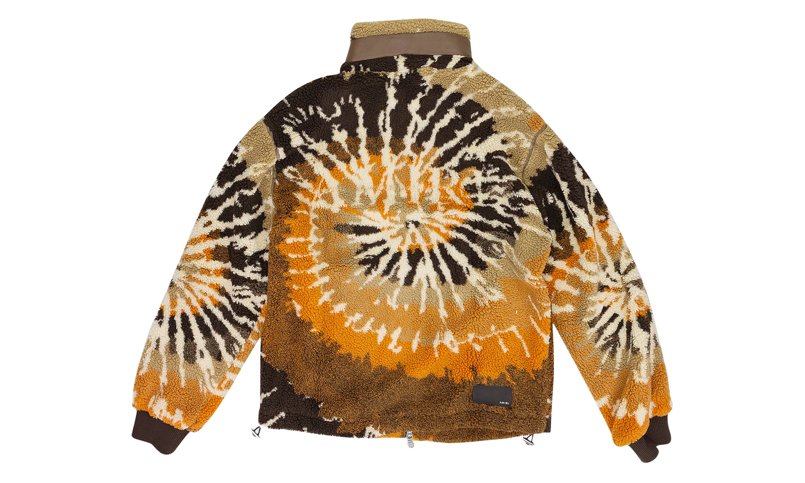 Tie Dye Polar Track Jacket "Orange And Black" PS22MKF014_666
