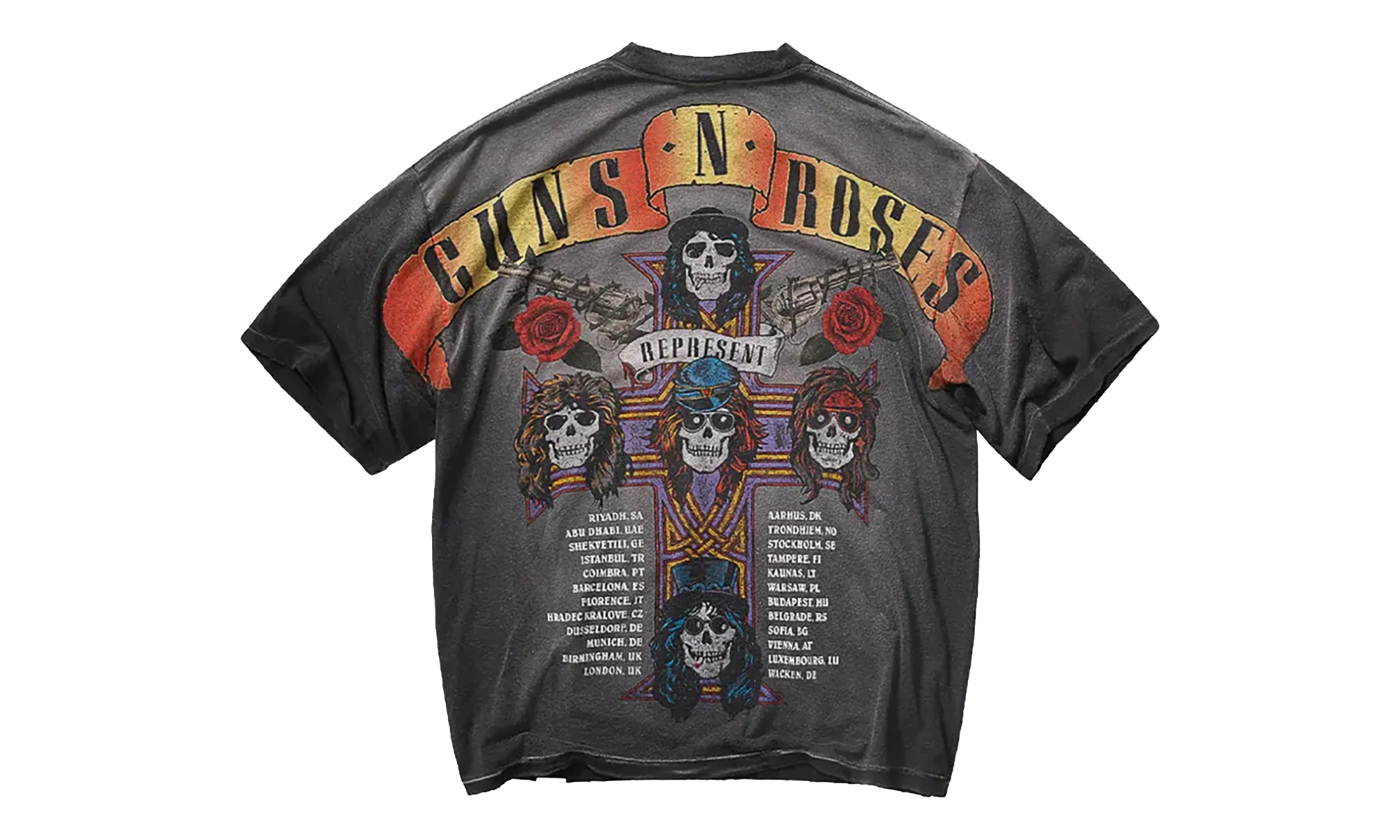Guns N' Roses Tour T-Shirt "Stained Black" MLM100757 04