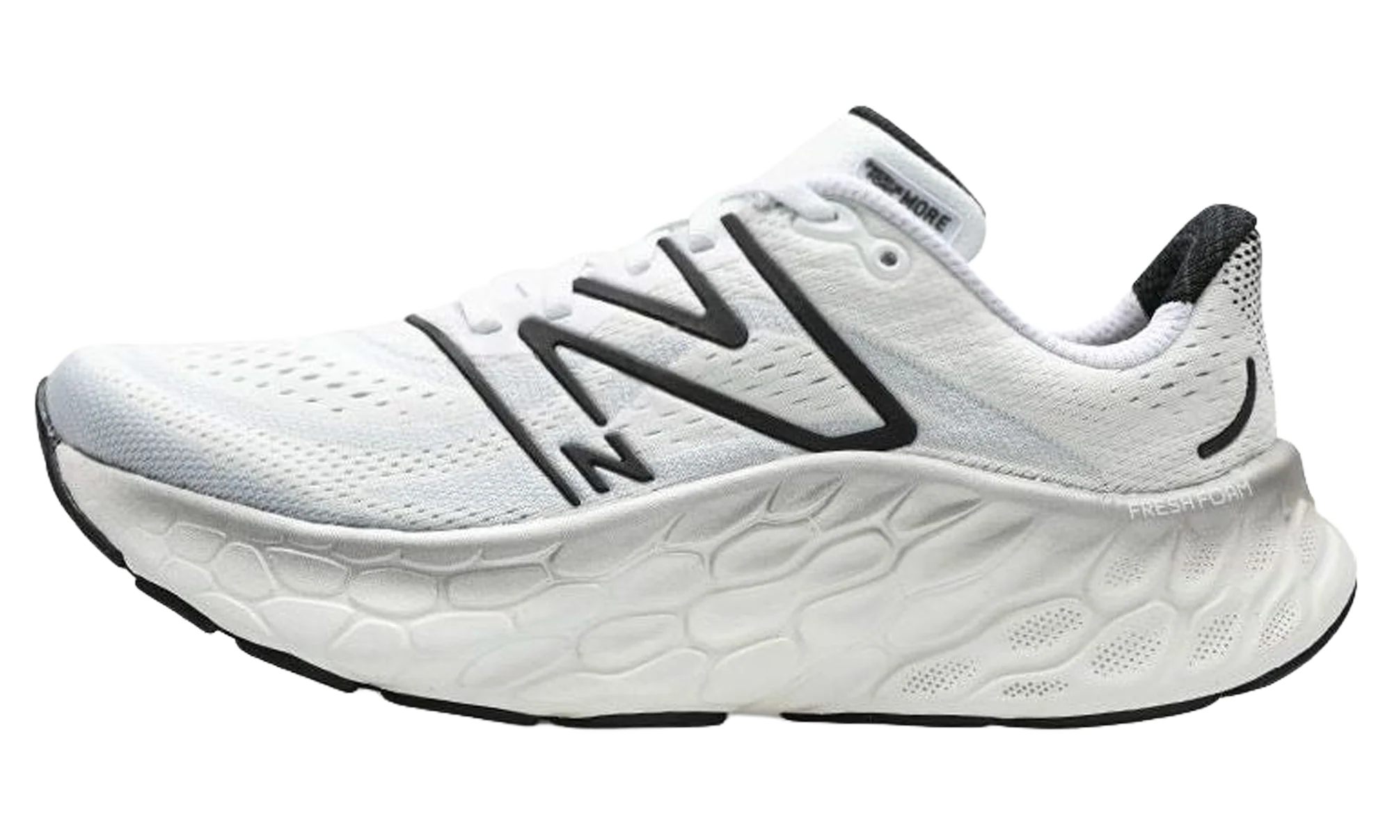 Fresh Foam X More v4 "White Black Metallic" MMORCW4