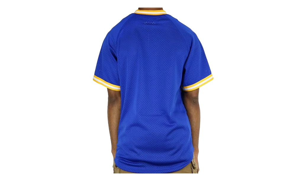 NBA Golden State Warriors Seasoned Pro Mesh Button Up "Golden State Warriors - Blue" 418TA3103AGSWIH