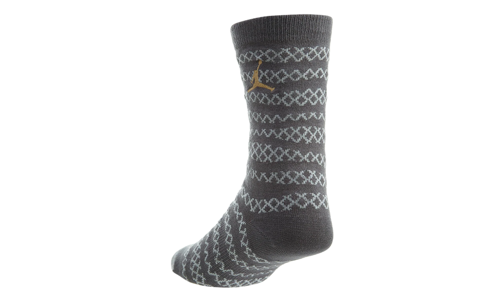 Jordan Retro 10 City Socks "Dark Grey / Pure Platinum / Metallic Silver" 806407 021