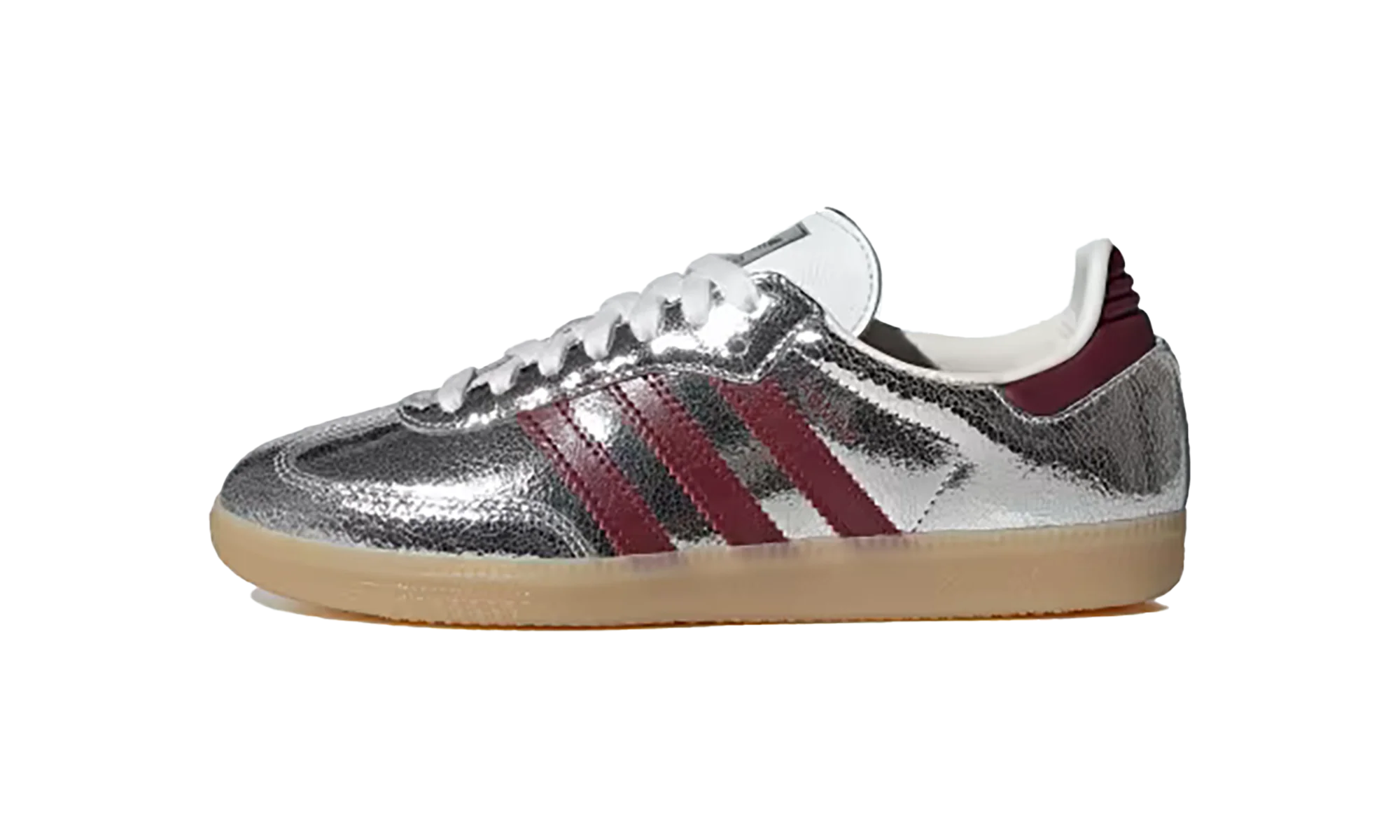 Adidas Samba OG WMNS "Silver Metallic - Shadow Red" KI9386
