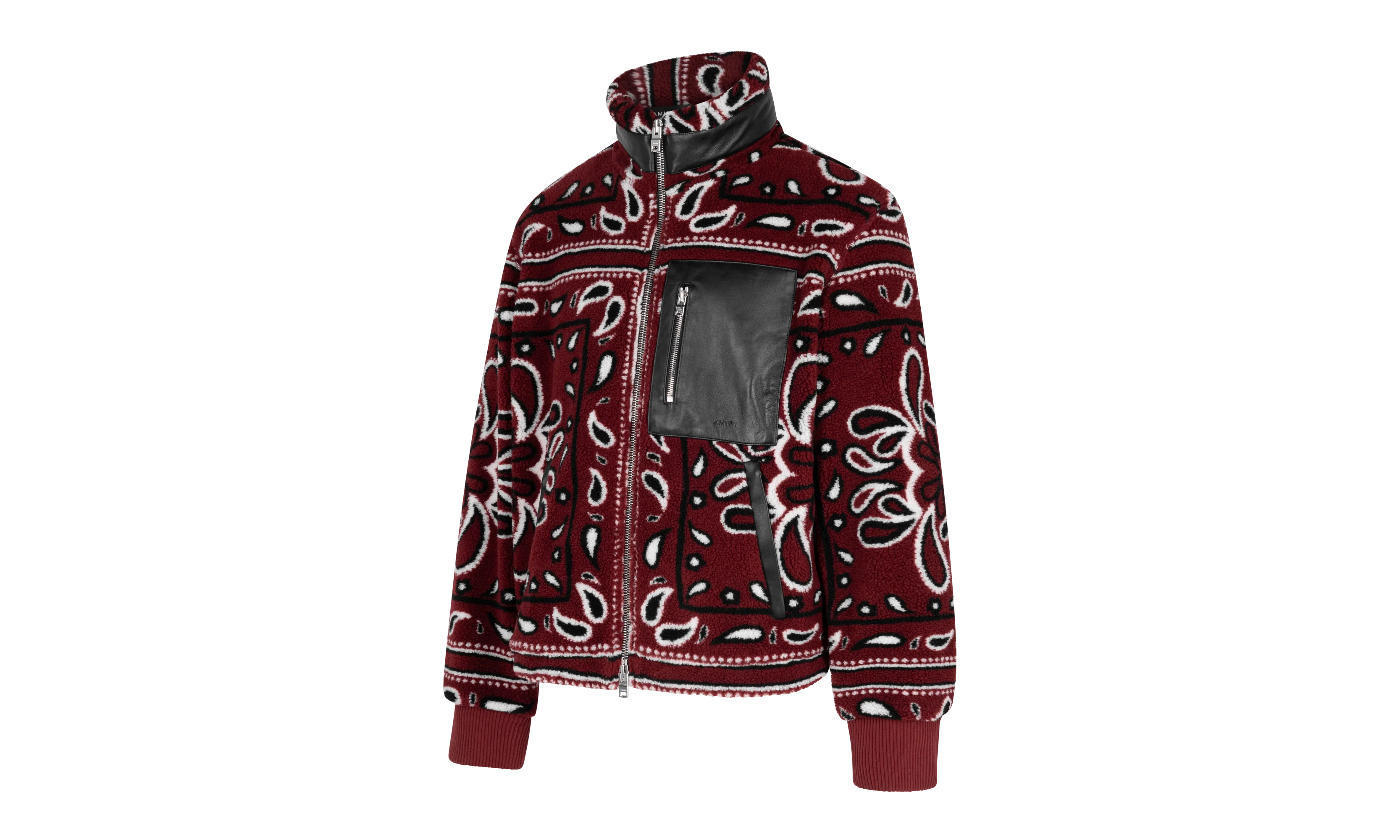 Fleece Zip Up Jacket "Red" MKF009 643